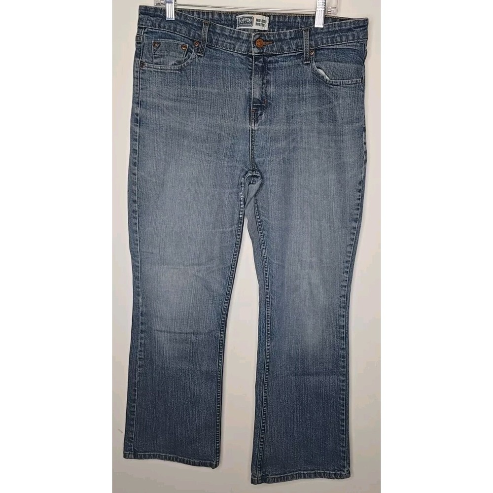 Levi Strauss Womens Jeans 14 Blue Bootcut Mid Rise Stretch Medium Wash Denim